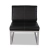Alera Black Ispara Series Armless Chair, 26.57" W 31.1" H, No Arms 9383G